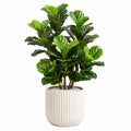 Plante artificielle en pot 120 cm feuillage vert en plastique décoratif intérieur