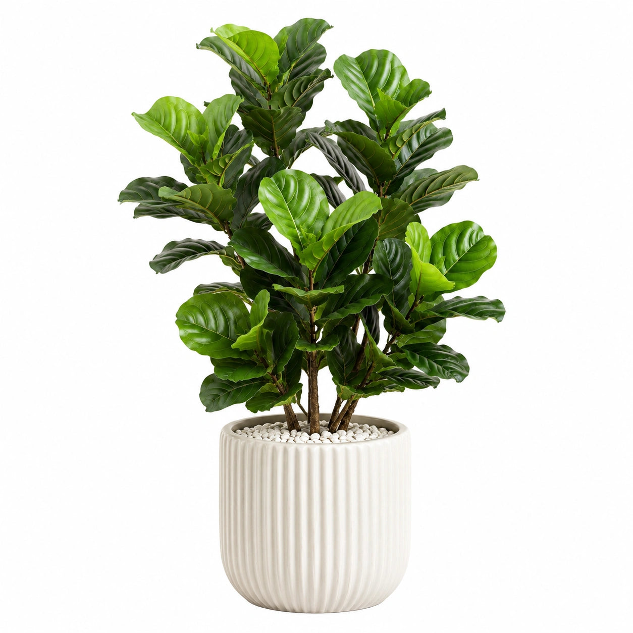 Plante artificielle en pot 120 cm feuillage vert en plastique décoratif intérieur